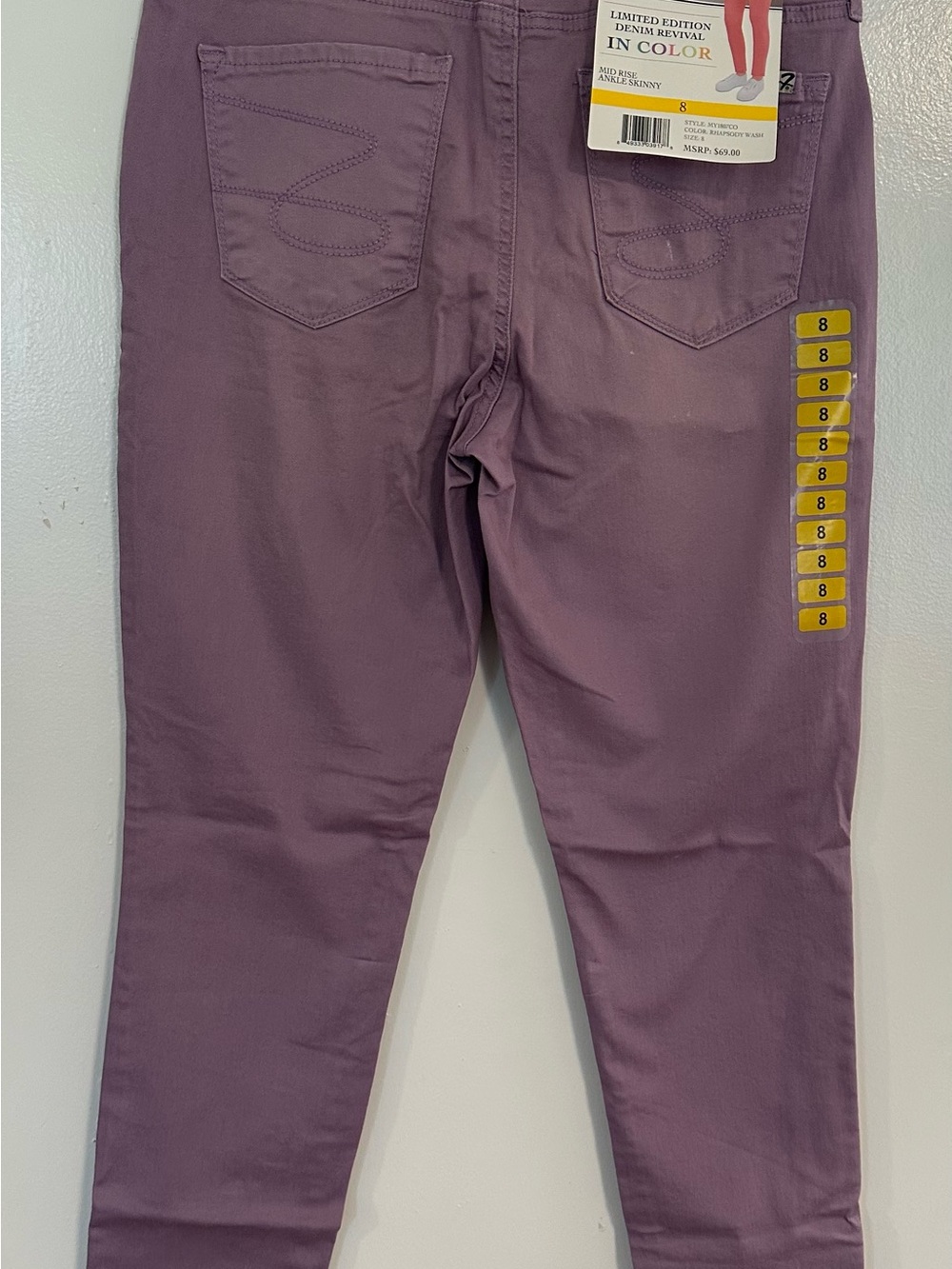 Seven7 Ankle Skinny Jeans in Dusty Mauve NWT